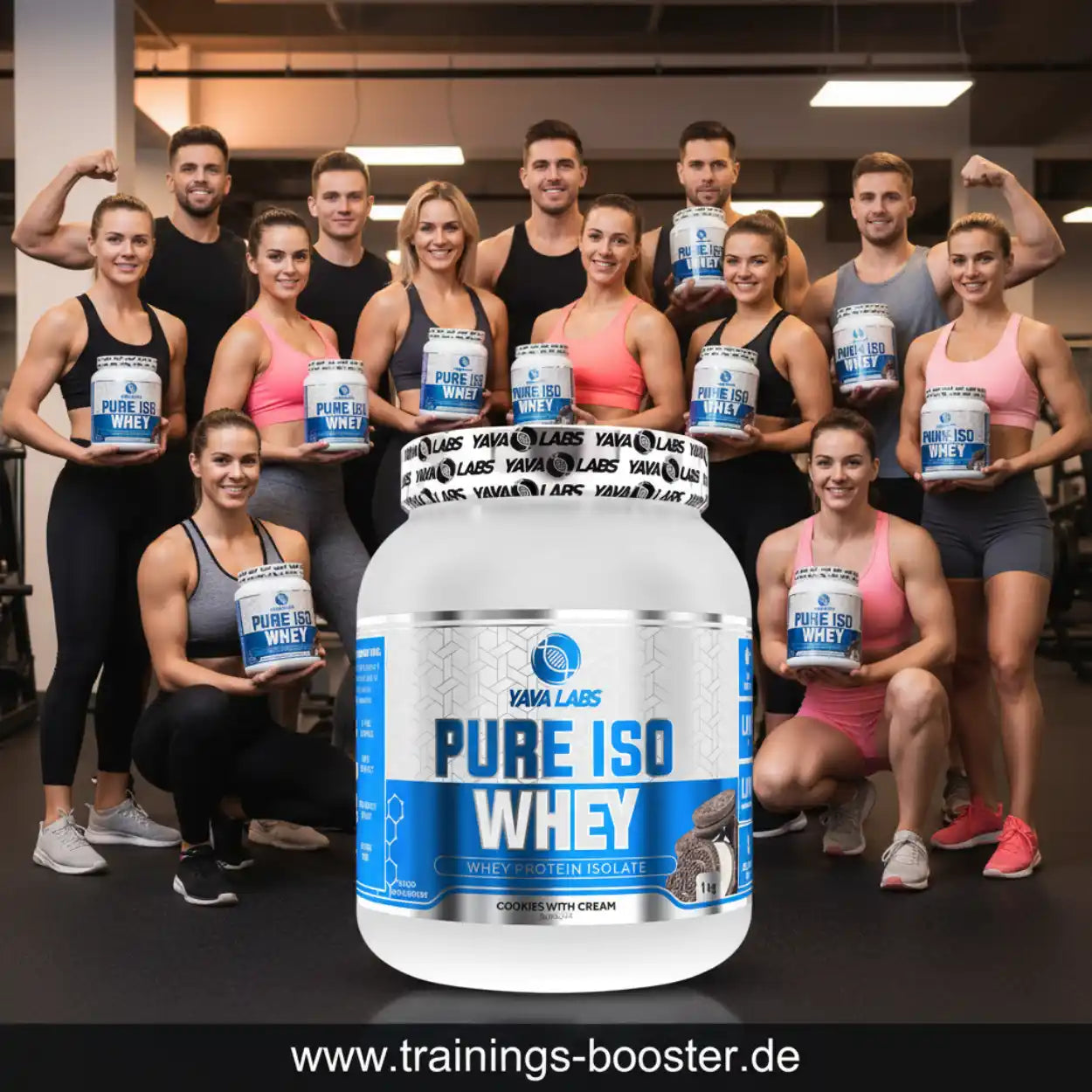 Pure Iso Whey Protein Isolate von Yava Labs, ideal für Fitness und Muskelaufbau
