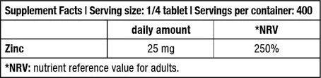 Zinc DUO - 60 Tabletten á 25mg - trainings-booster.de